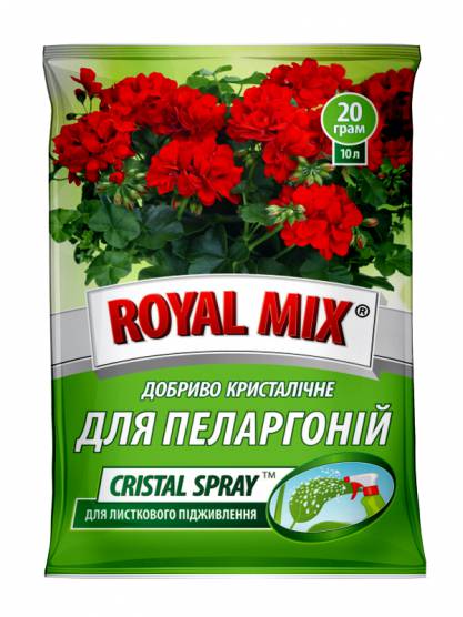 Royal Mix сristal spray для пеларгоній