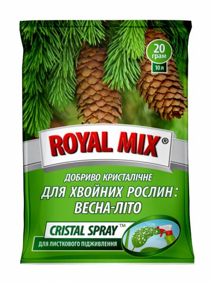 Royal Mix сristal spray для хвойних рослин: весна-літо